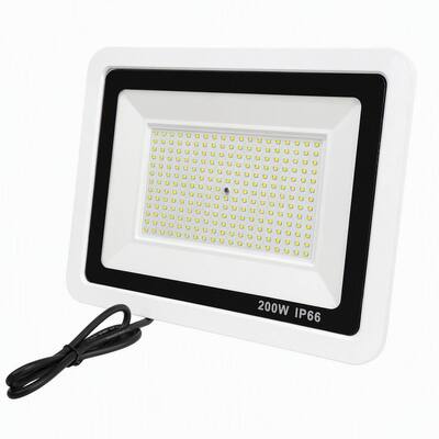Φωτιστικό LED Flood 200W με Λευκό Περίβλημα
